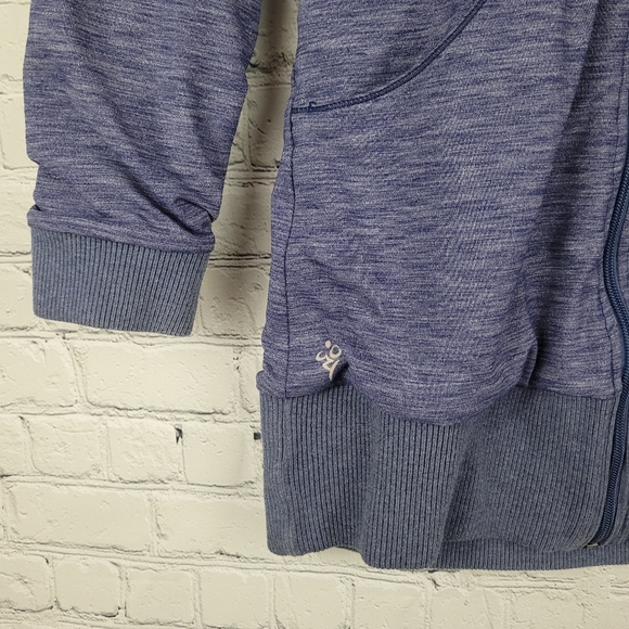 COZY ORANGE | long full zip high neck jacket - Picture 3 of 10